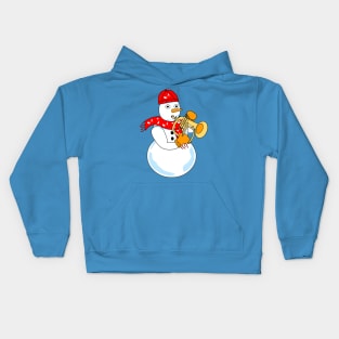 Flugelhorn Snowman Kids Hoodie